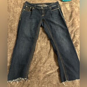 4/$20 Melissa McCarthy Seven7 Women's Straight Leg Jeans - Dark Blue